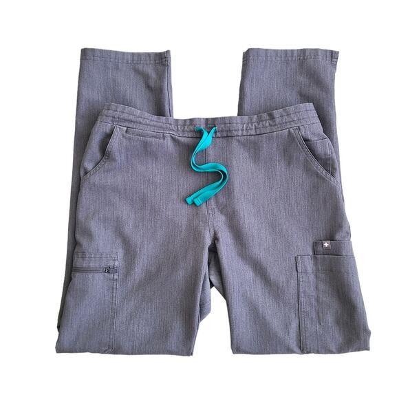 Figs SMALL Yola Skinny Cargo Scrub Pants Graphite Gray - Picture 4 of 8
